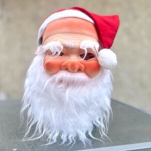 Creepy Santa Mask Vintage Christmas Creepmas